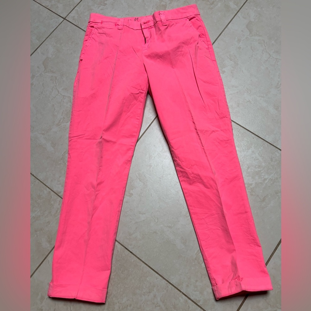GAP Khakis in Bold Pink